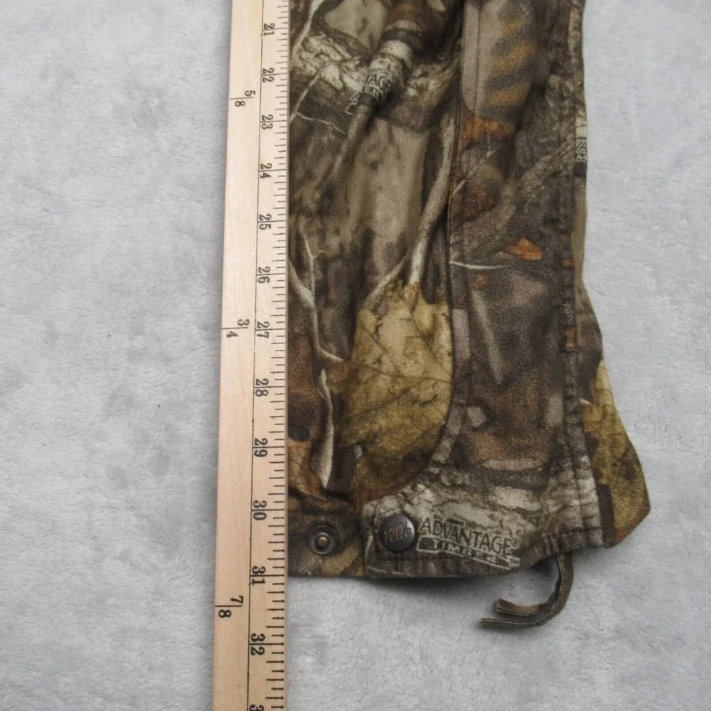 Pella Camo Pants Men Medium Flex Waterproof Button Suspenders Hunting VTG 30x31